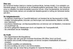 RuheForst-Stellenanzeige